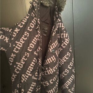 Fox Black and Pink Bomber Jacket